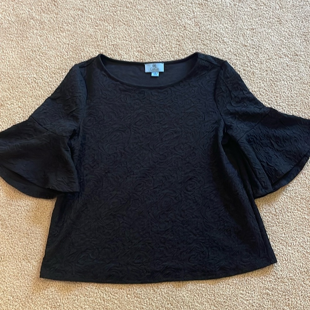 CeCe Black Top Size Small